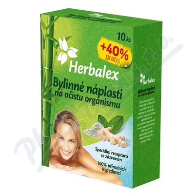 Levně Herbalex bylin. detoxik. náplasti 10ks +40% gratis
