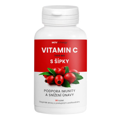 Levně MOVit Vitamin C 1000mg se šípky 90 tablet