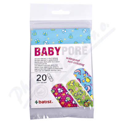 Levně BABYPORE Náplasti dětské 19x56mm 20ks