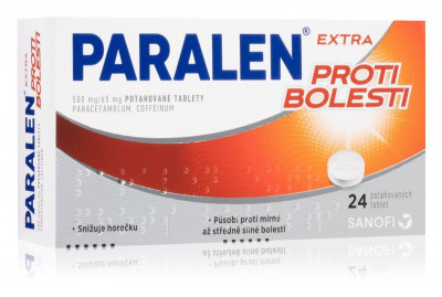 Levně Paralen Extra proti bolesti 500mg/65mg tbl.flm.24