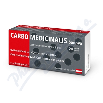 Levně Carbo Medicinalis Sanova tbl.20