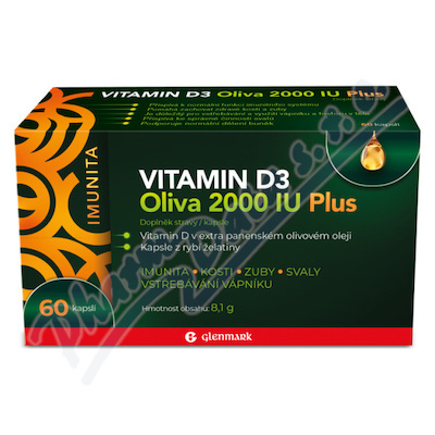 Levně Vitamin D3 Oliva Plus 2000 IU cps.60