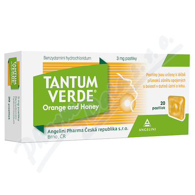Levně Tantum Verde Orange and Honey 3mg pas.20