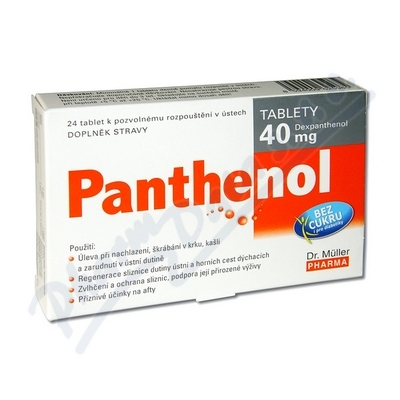 Levně Panthenol tablety 40mg tbl.24 Dr.Müller
