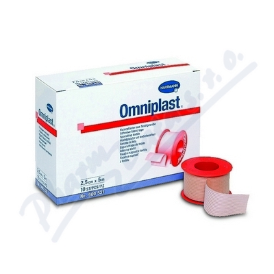 Levně Náplast Omniplast textilní 2.5cmx5m 1ks