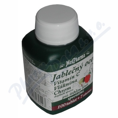 Levně MedPharma Jablečný ocet+vlák.+vit.C+chrom tbl.107