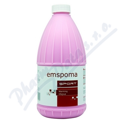 Levně Emspoma Masážní emulze hřejivá O 1000ml (růžová)