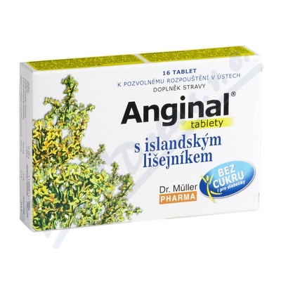 Levně Anginal s island.lišejníkem tbl.16 Dr.Müller