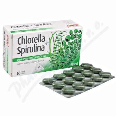 Levně Favea Chlorella+Spirulina tbl.60