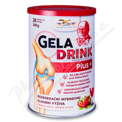 Levně Geladrink Plus jahoda 340g