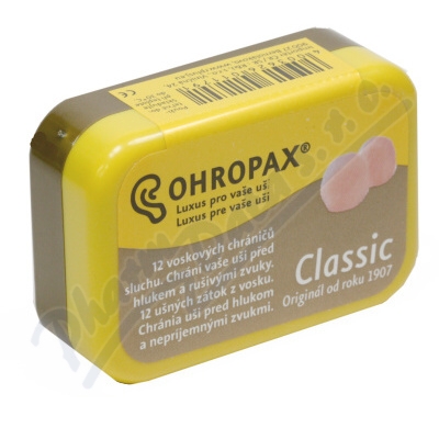 Levně Chránič sluchu Ohropax Classic 12ks