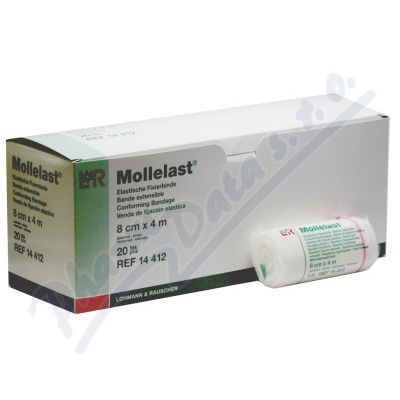 Levně Obin.elast.fix.Mollelast 8cmx4m v celofánu 1ks