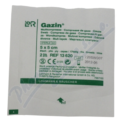 Levně Gáza hydrofil.skl.kompr.ster.Gazin 5x5cm/100ks
