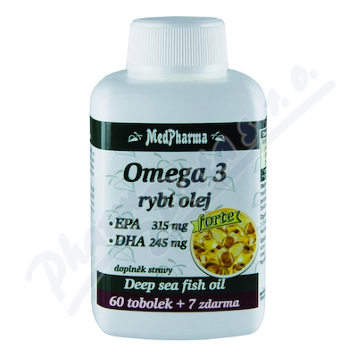 Levně MedPharma Omega 3 rybí olej Forte tob.67