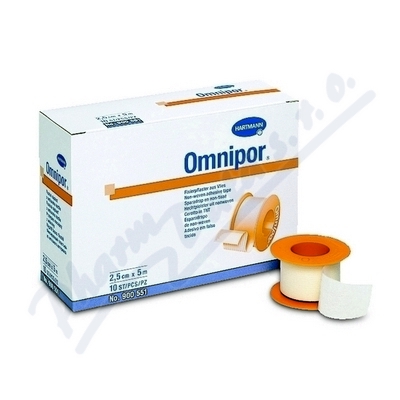 Levně Náplast Omnipor netkaný textil 5cmx5m 1ks