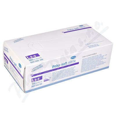 Levně Rukavice vyš.Peha-Soft NITRILE b.pudru nes.L 100ks