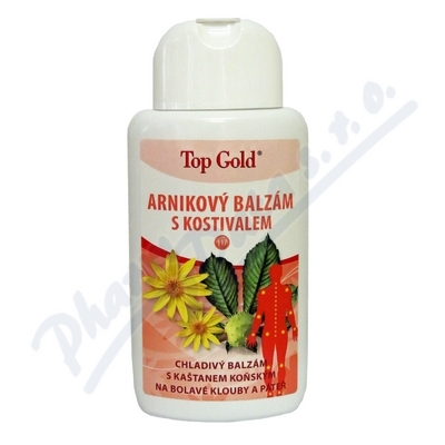 Levně TOP GOLD Arnikový balzám s kostivalem-chlad.200ml