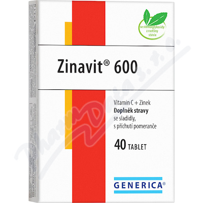 Levně Zinavit 600 cucavé tablety 40 ks Generica