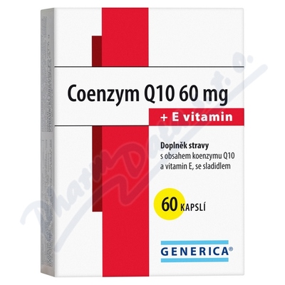 Levně Coenzym Q10 60 mg + E vitamin Generica cps.60