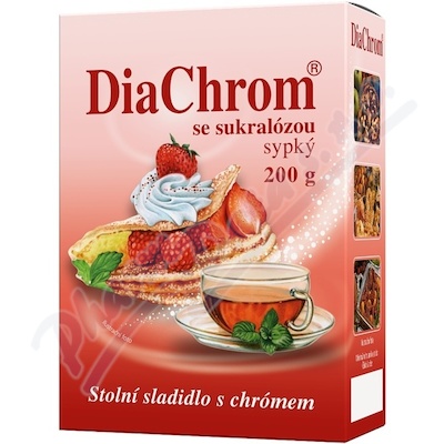 Levně DiaChrom se sukralózou sypký 200g nízkokal.sladid.