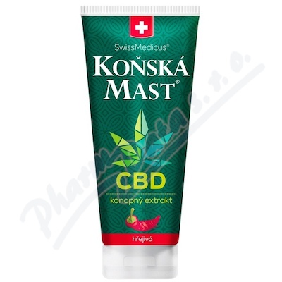 Levně Koňská mast s CBD hřejivá 200ml