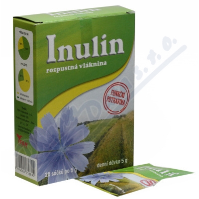 Levně Inulin rozpustná vláknina 25x5g