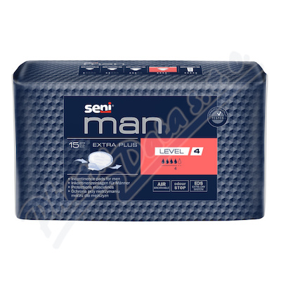 Levně Seni Man Extra Plus Level 4 inkont.vložky 15ks