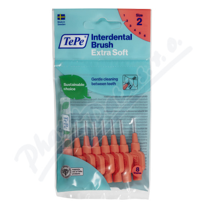 Levně TePe meziz.kart.ExtraSoft size 2 Červ.8ks 122235