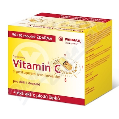 Levně Farmax Vitamin C postup.uvol.tob.90+30