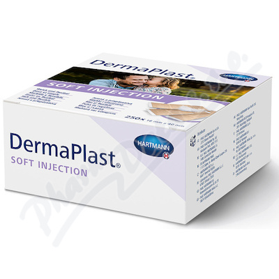 Levně DERMAPLAST náplasti Soft Injection 16x40mm/250ks