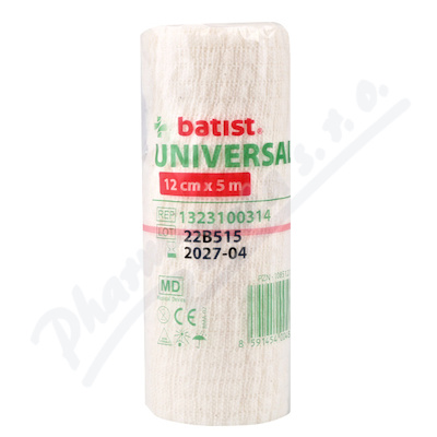 Levně Obin. elastické Universal 12cmx5m 1ks Batist