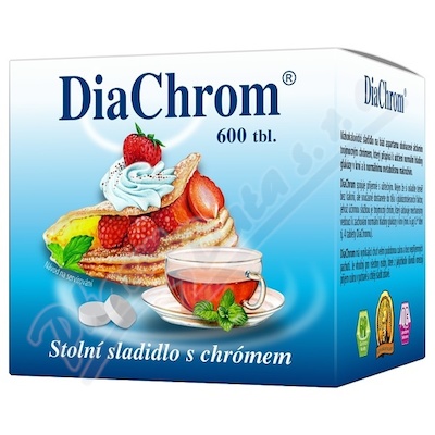 Levně DiaChrom tbl.600 nízkokalorické sladidlo