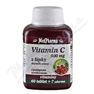 Levně MedPharma Vitamin C 500mg s šípky tbl.67 prod.úč.