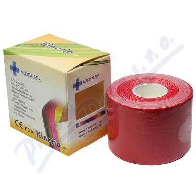 Levně FOX MUSCLE TAPE-kinezio tejp.páska červená 5cmx5m