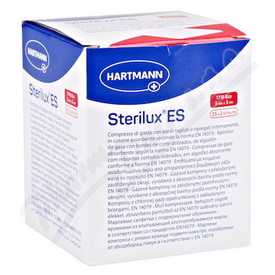 Levně Gáza kompr.ster.Sterilux ES 5x5cm 8vrs.25x2ks