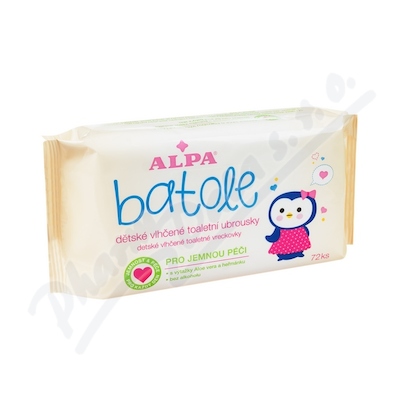Levně Batole dětské vlhčené ubrousky s Aloe Vera 72ks