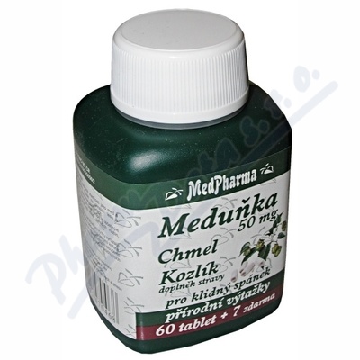 Levně MedPharma Meduňka+chmel+kozlík tbl.67