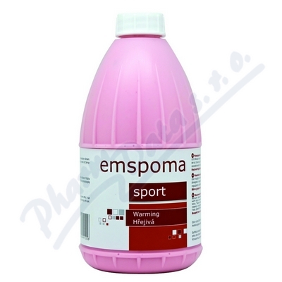 Levně Emspoma Masážní emulze hřejivá O 500ml (růžová)