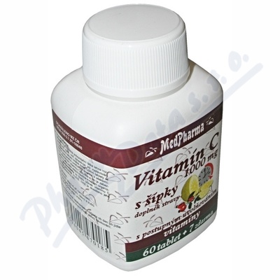 Levně MedPharma Vitamín C 1000mg s šípky tbl.67 prod.úč.