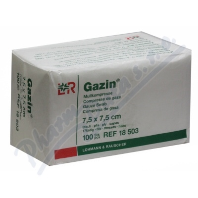Levně Gáza hydrofil.skl.kompr.Gazin 7.5x7.5cm/100ks