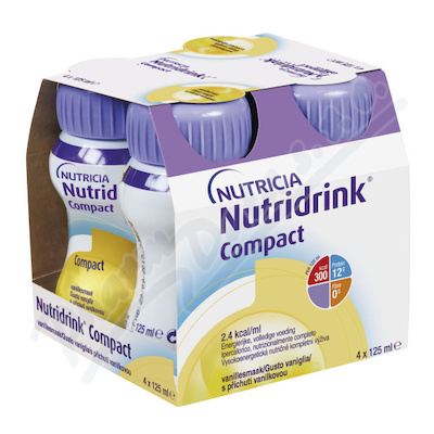 Levně Nutridrink Compact s přích.vanilk.por.sol.4x125ml
