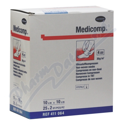 Levně Kompres Medicomp ster.10x10cm 25x2ks
