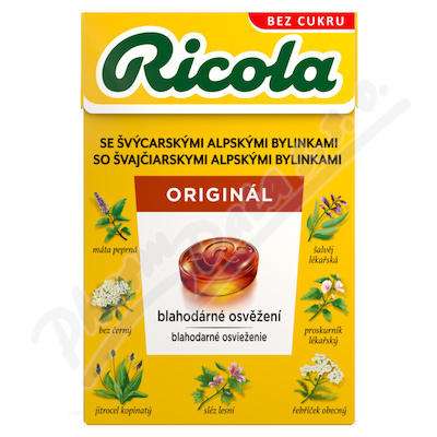 Levně RICOLA Bylinný Originál bez cukru 40g