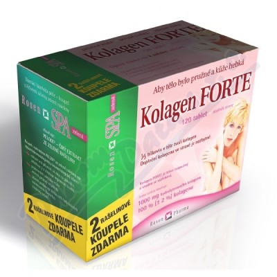 Levně Rosen Kolagen Forte tbl.120+2 RosenSpa zel.koupel