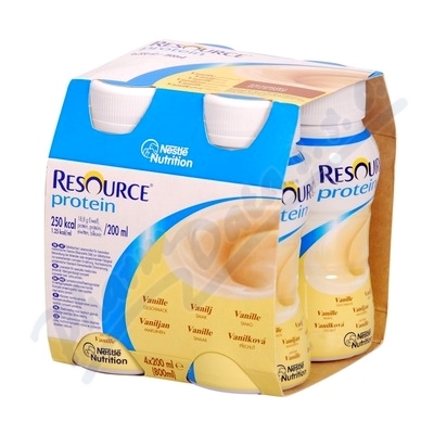 Levně Resource Protein Vanilkový por.sol.4x200ml