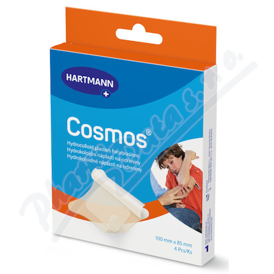 Levně COSMOS náplast Na odřeniny 85x100mm 4ks Hydro-Act