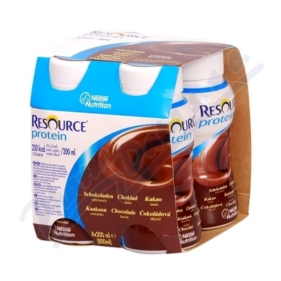 Levně Resource Protein Čokoládový por.sol.4x200ml