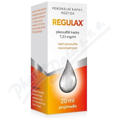 Levně Regulax Pikosulfát kapky 7.23mg/ml gtt.sol.1x20ml