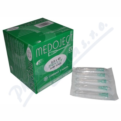 Levně Inj.jehla 0.80x40 zelená Chirana 100ks jednoráz.