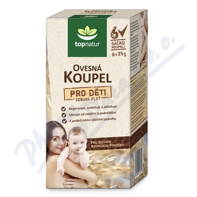 Levně Ovesná koupel pro děti 6x25g TOPNATUR